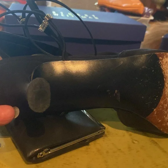 Stuart Weitzman “Gloambiance” Black  Heels Size 10N - Picture 8 of 12
